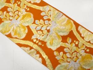 アンティーク 立涌に桐模様織り出し袋帯(着用可)